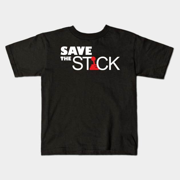 SAVE THE STICK Kids T-Shirt by HSDESIGNS